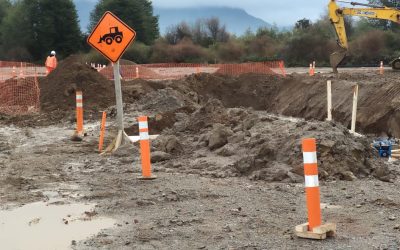 Avanza construcción de colectores de aguas lluvias en Puerto Aysén