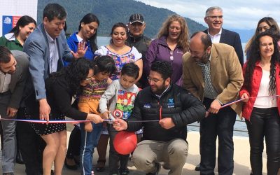 Gobierno impulsa desarrollo turístico y potencia conectividad marítima de comunidad con nuevo Borde Costero inaugurado en Puerto Cisnes