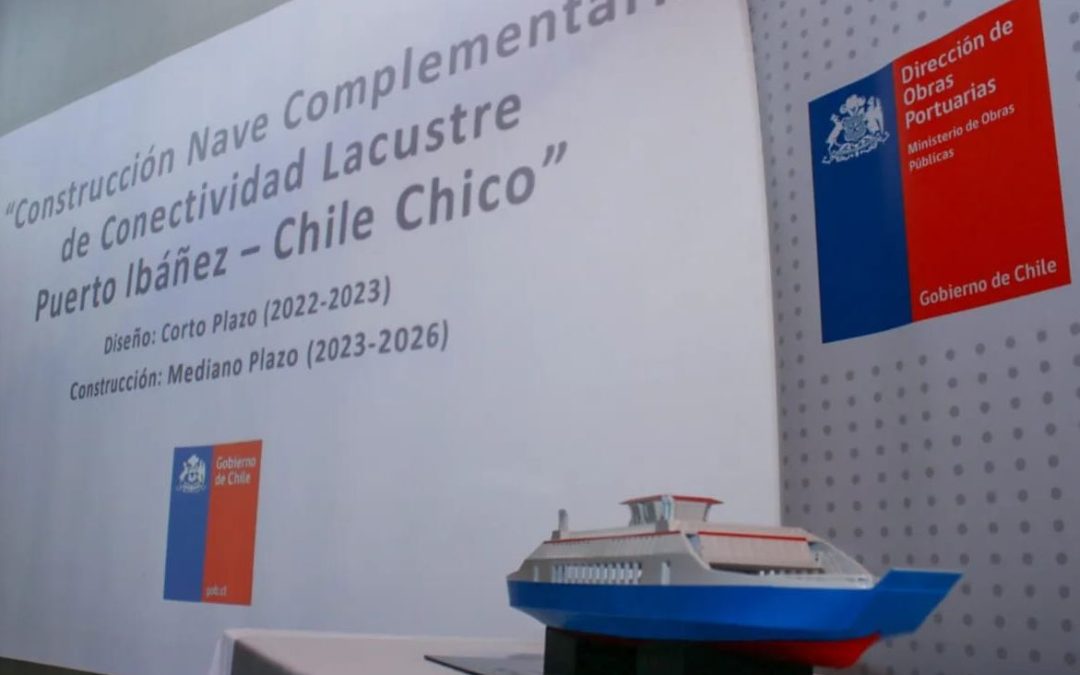 Equipo MOP entrega a comunidad de Chile Chico anteproyecto final del Diseño de nave complementaria que operará en el Lago General Carrera