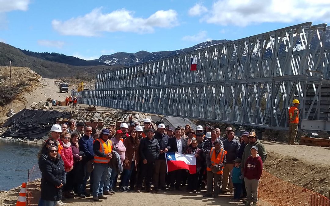 MOP y Cuerpo Militar del Trabajo efectúan Lanzamiento del puente Cáceres