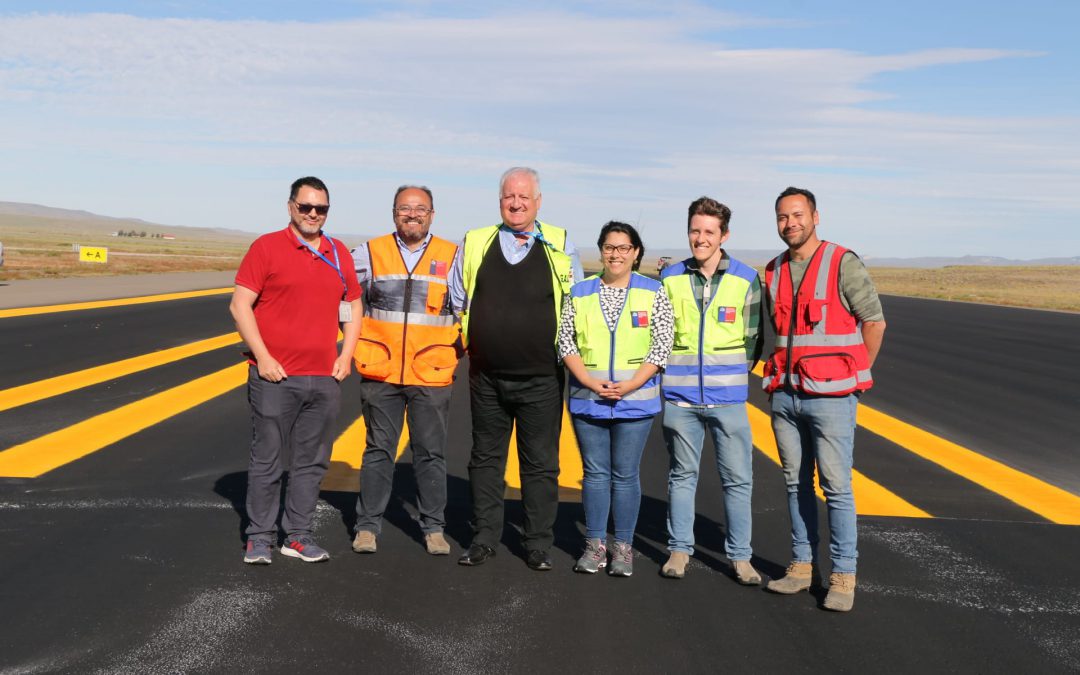 Terminadas obras en estacionamiento de aeronaves y conservación de pista y calles de rodaje en el aeródromo de Balmaceda