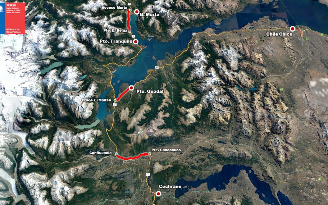 MOP invierte 70 mil millones en pavimentar 41 kilómetros en la zona sur de la región de Aysén