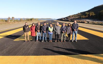 Aeródromo de Melinka cuenta con renovada pista, calle de rodaje y plataforma de estacionamientos