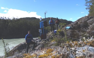 Unidad regional de Glaciología del MOP  instala estación fluviométrica que registrará eventos extremos en Valle Huemules