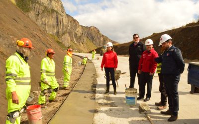 57% de avance presenta construcción de variante en el acceso Sur a Coyhaique