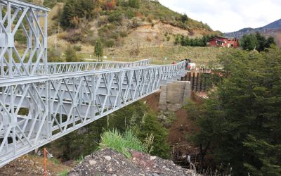 52% de avance presenta instalación de puente mecano Baguales N°2