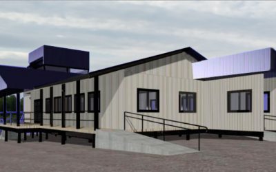 10% presenta construcción del Terminal para Pasajeros del Aeródromo de Caleta Andrade