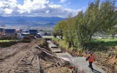 Comenzó conservación de Obras de control aluvional en el cordón del Cerro Divisadero
