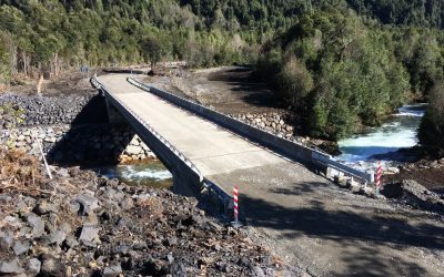 Más de cinco mil habitantes son beneficiados con construcción de cinco nuevos puentes en la comuna de Cisnes