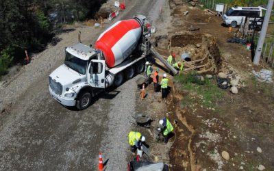 Pavimentación camino cruce puente Osses-Río Claro