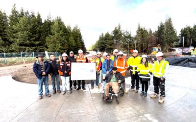 Pavimentación de camino hacia Lago Atravesado presenta 70% de avance