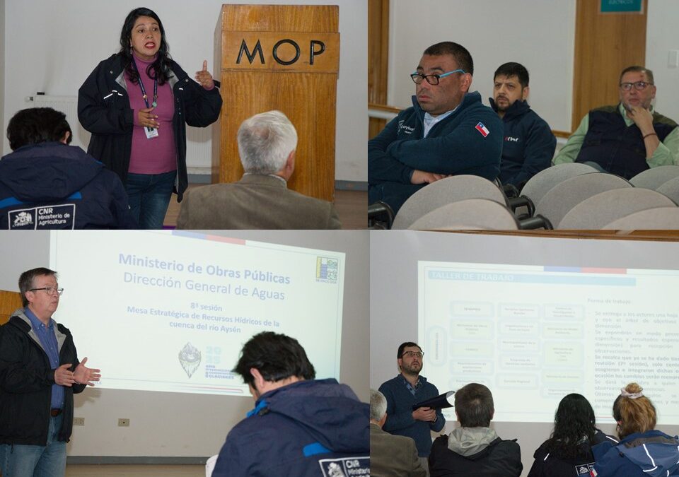 MOP realiza 8° sesión de la Mesa Estratégica de Recursos Hídricos de la Cuenca del Río Aysén